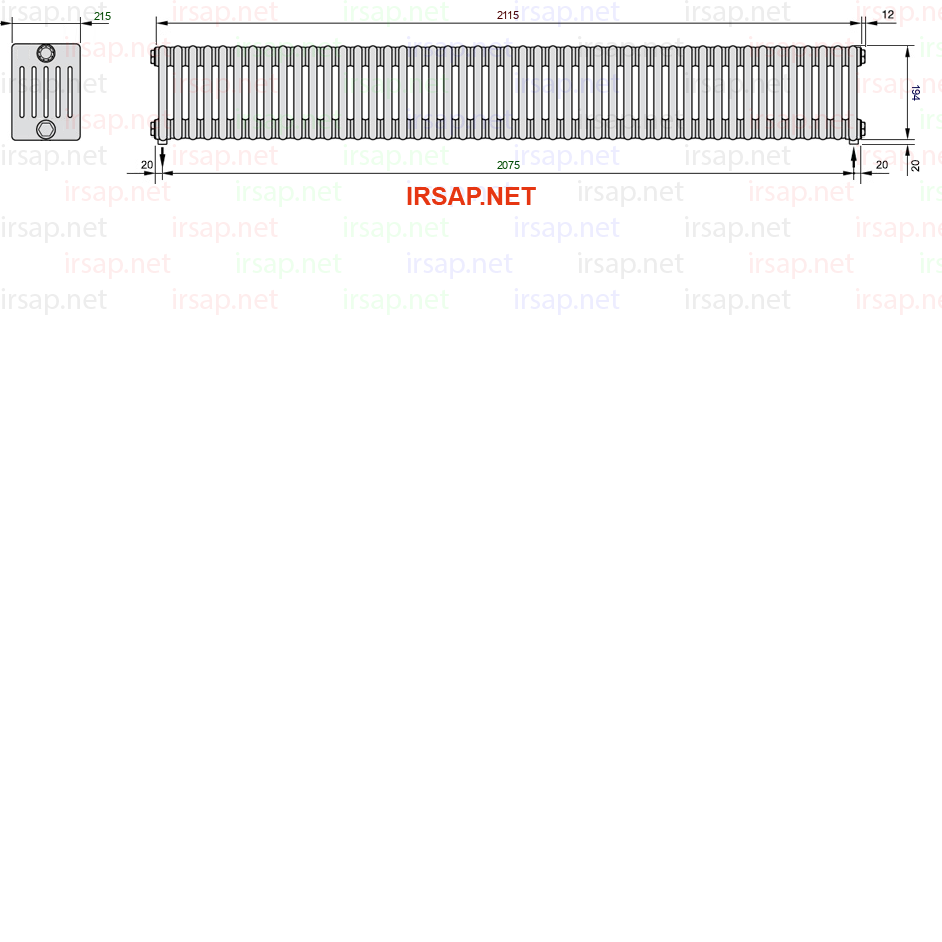 Радиатор IRSAP Tesi 60200/47 T16 CL 01